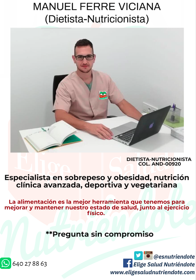Perfil de Manuel Ferre ESNutriendote, Dietista-Nutricionista